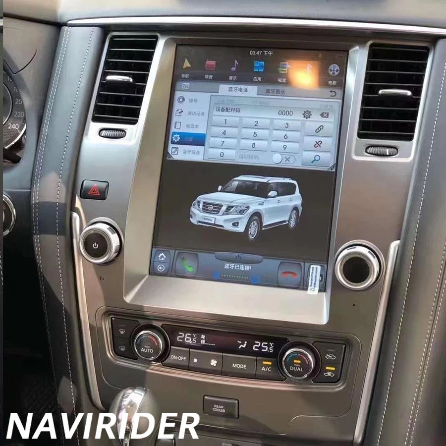 12.1" Android Screen For Nissan Patrol Y62 Y61 Armada 2010 2020 Carplay Multimedia Video P