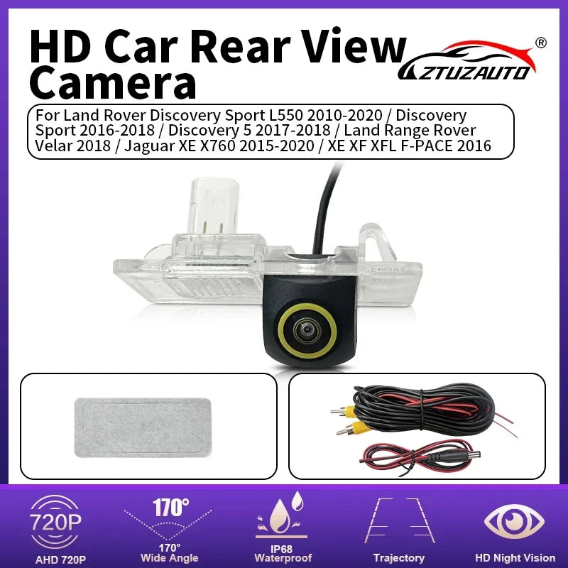 HD CCD Night Vision Reverse Camera Backup Parking Sensor for Jaguar XE XF X250 Land Rover