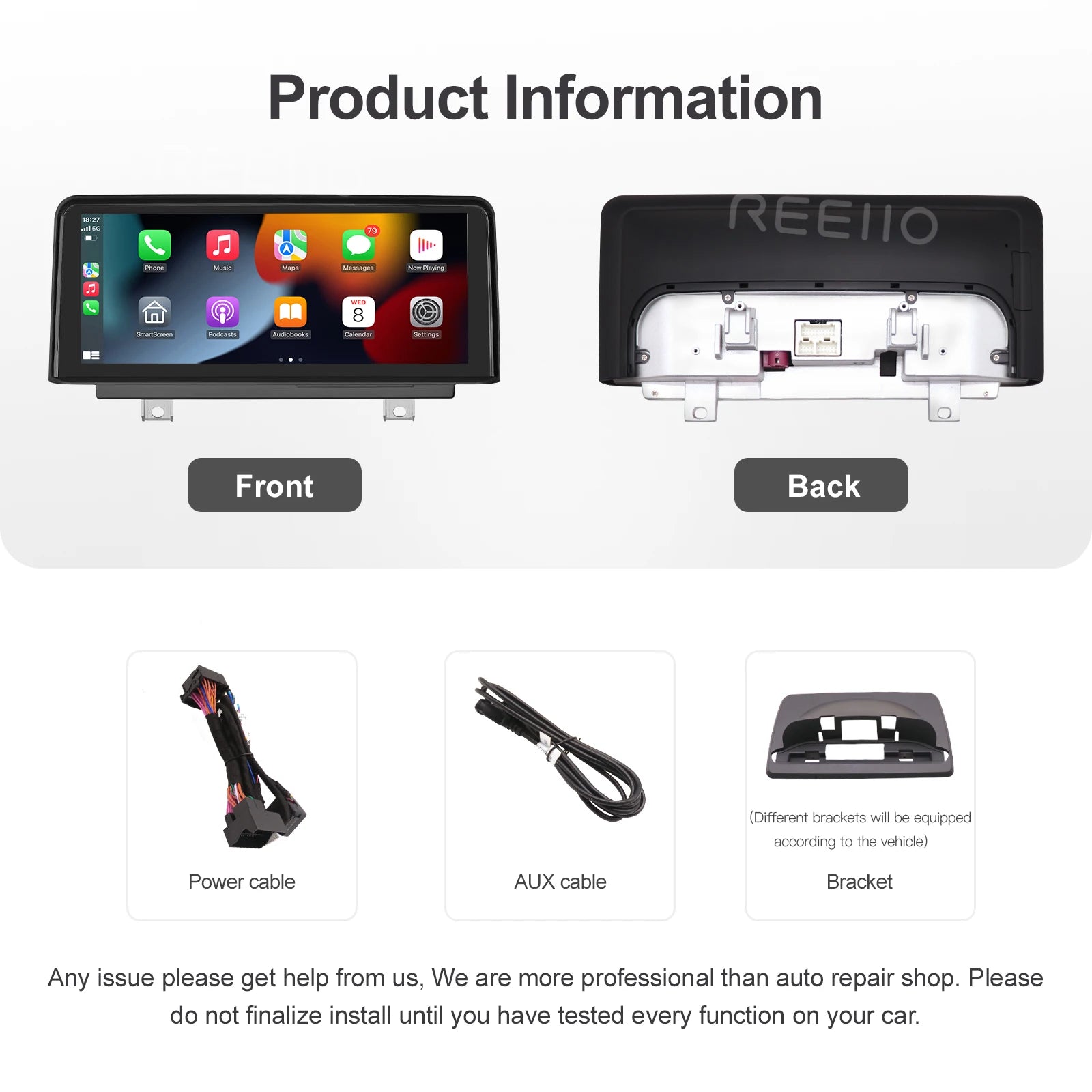 10.25 Wireless CarPlay For BMW EVO ID5/ID6 X1 X3 X5 F16 F86 G01 2017-2019 Android Auto Mul