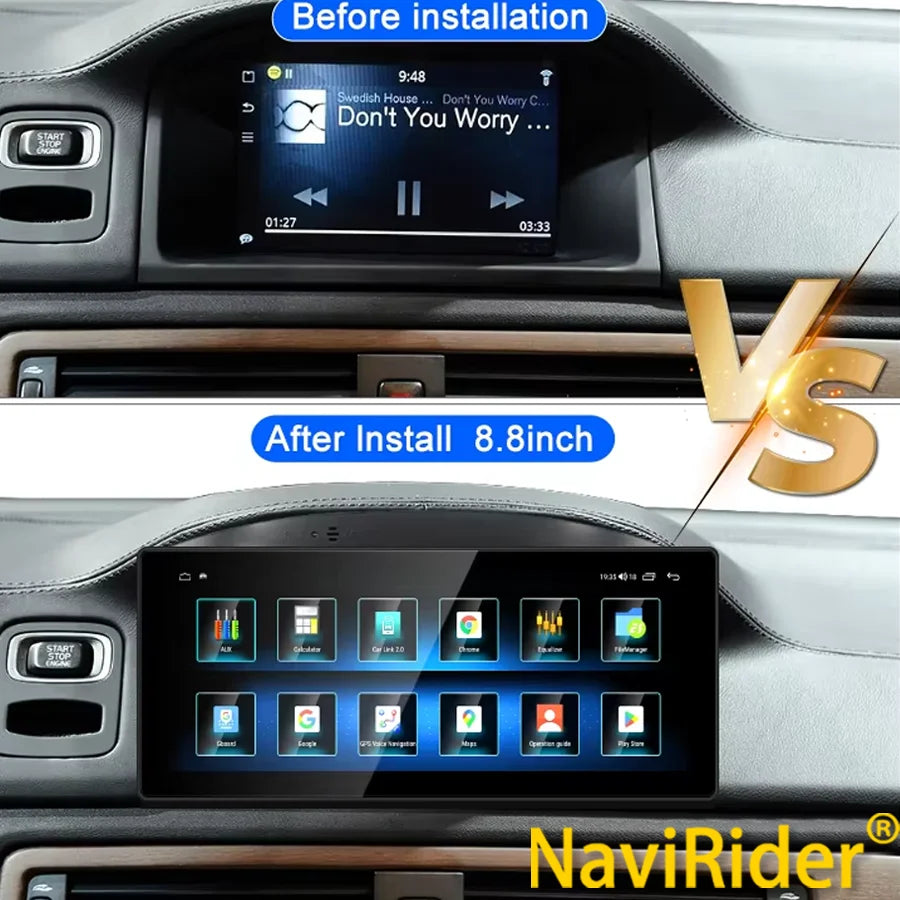 8.8" Android 15 Touch Screen For Volvo S80 V70 2004-2015 Car Multimedia Video Player GPS N | AUTOKITSHOP