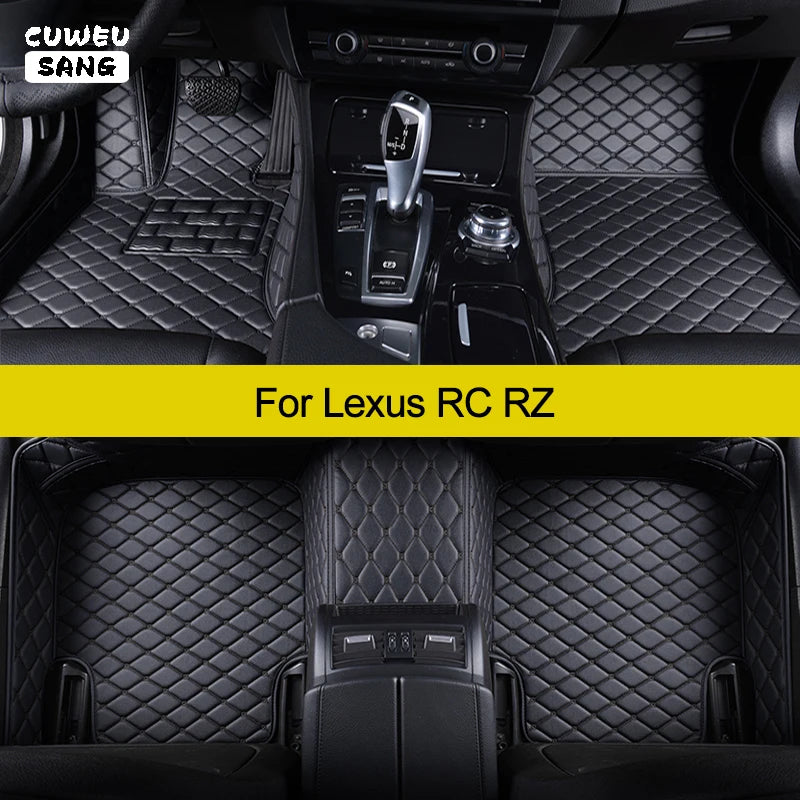 CUWEUSANG Custom Car Floor Mats For Lexus RC RZ RC200t RC300 RC300h RC350 Auto Carpets Foo | AUTOKITSHOP