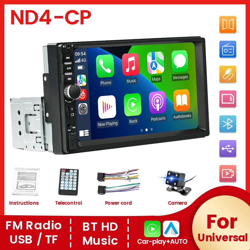 7inch Universal Car Radio Support Mirror Lin-K USB HD Screen for Kia Hyundai Honda Toyota  | AUTOKITSHOP