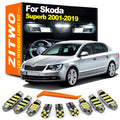 AutoKitShop LED Interior Light Bulb Kit For Skoda Superb MK1 MK2 MK3 I II III 3U 3U4 3 for Skoda MK1 MK3 MK2 2001-2018 - Canbu