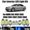 20-Piece LED Interior Light Kit for BMW E46 1998-2000 - Canbus Error-Free Interior Bulbs