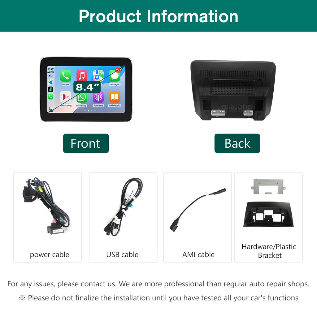 AUTOABC Wireless Carplay/Linux 8.4'‘ for Mercedes Benz ML W166 ML350 GL X166 2013-2015 Tou | AUTOKITSHOP