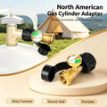 Universal Fit QCC1 POL Propane Tank Adapter Brass 1/2Pcs Pressure Gauge Level Indicator for RV C - Automotive LED Light