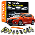 ZITWO 9Pcs Car Inside Bulb For Honda Jazz Fit 2015 2016 2017 2018 2019 LED Interior Dome Reading - Canbus LED Car Light