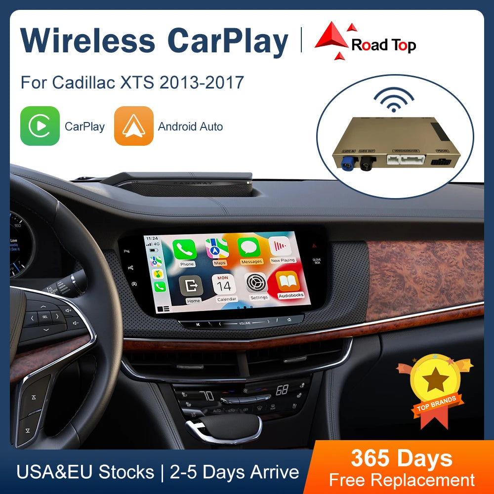 Wireless CarPlay for Cadillac XTS 2013-2017 Android Auto Interface Mirror Link AirPlay Car | AUTOKITSHOP