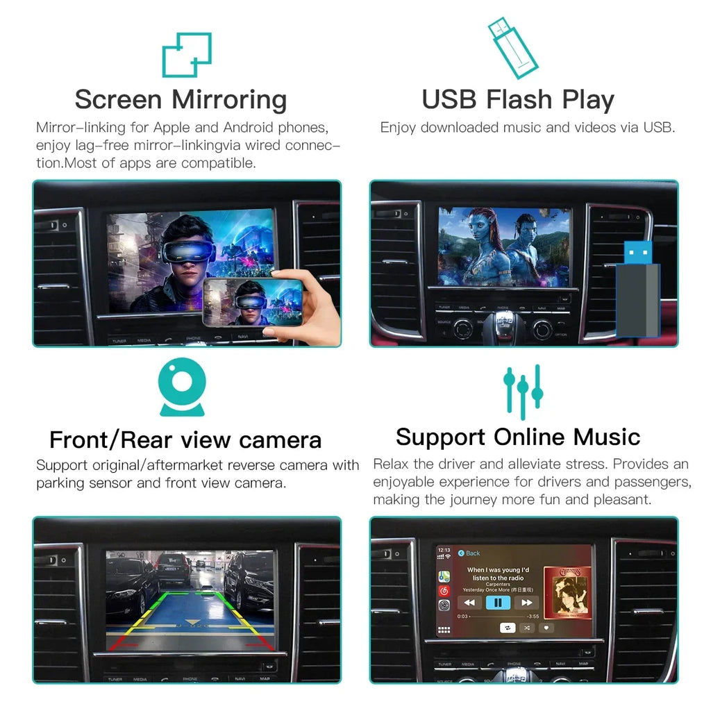 Wireless CarPlay Android auto For Panamera Cayenne Macan Cayma 911 918 PCM 3.1 Support Mir | AUTOKITSHOP