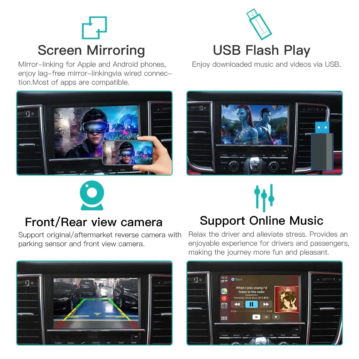 Wireless CarPlay Android auto For Panamera Cayenne Macan Cayma 911 918 PCM 3.1 Support Mir | AUTOKITSHOP