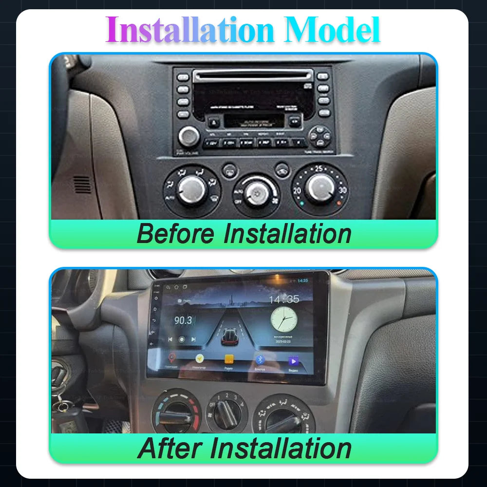 Car Radio For Mitsubishi Airtrek Outlander 2001-2005 Android 16 Multimedia Head Unit Scree | AUTOKITSHOP