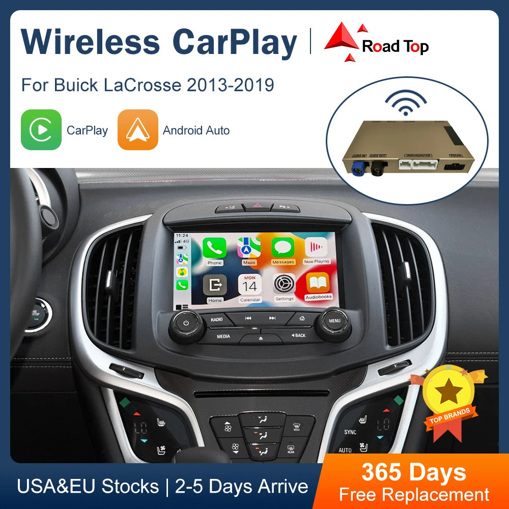 Wireless CarPlay for Buick LaCrosse 2013-2019 Android Auto Interface Mirror Link AirPlay C | AUTOKITSHOP