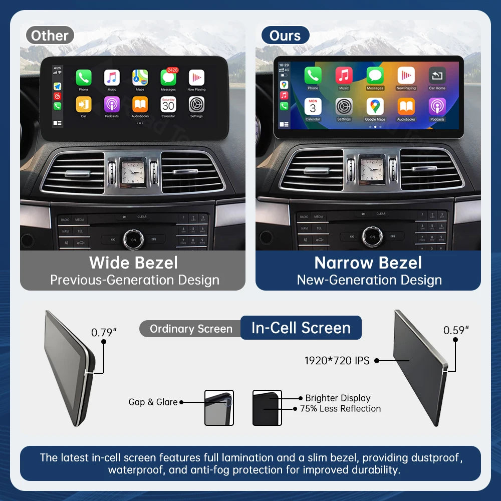 12.3 Multimedia Display For Benz E Coupe W207 2009-2016 NTG4.0 4.5 5.0 LHD Touch Screen Wi | AUTOKITSHOP