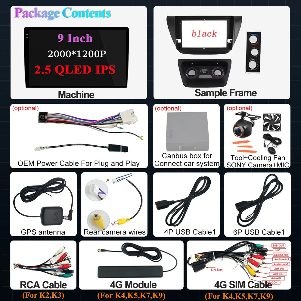 Android For Mitsubishi Lancer 9 Cs 2000 - 2010 Car Radio Carplay Multimedia Video Player G | AUTOKITSHOP