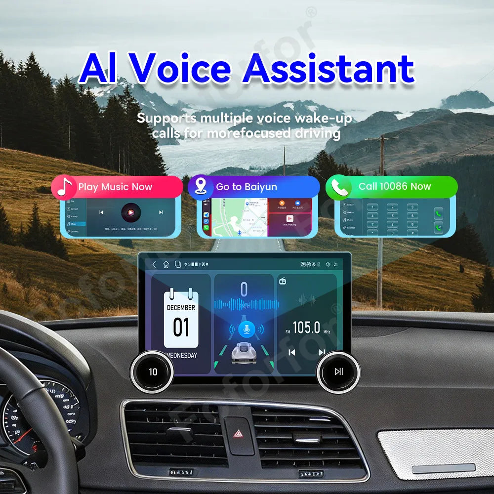 11.5 Inch HD Touch Screen Android 15 Smart Car Radio Wireless CarPlay GPS Multimedia Navig