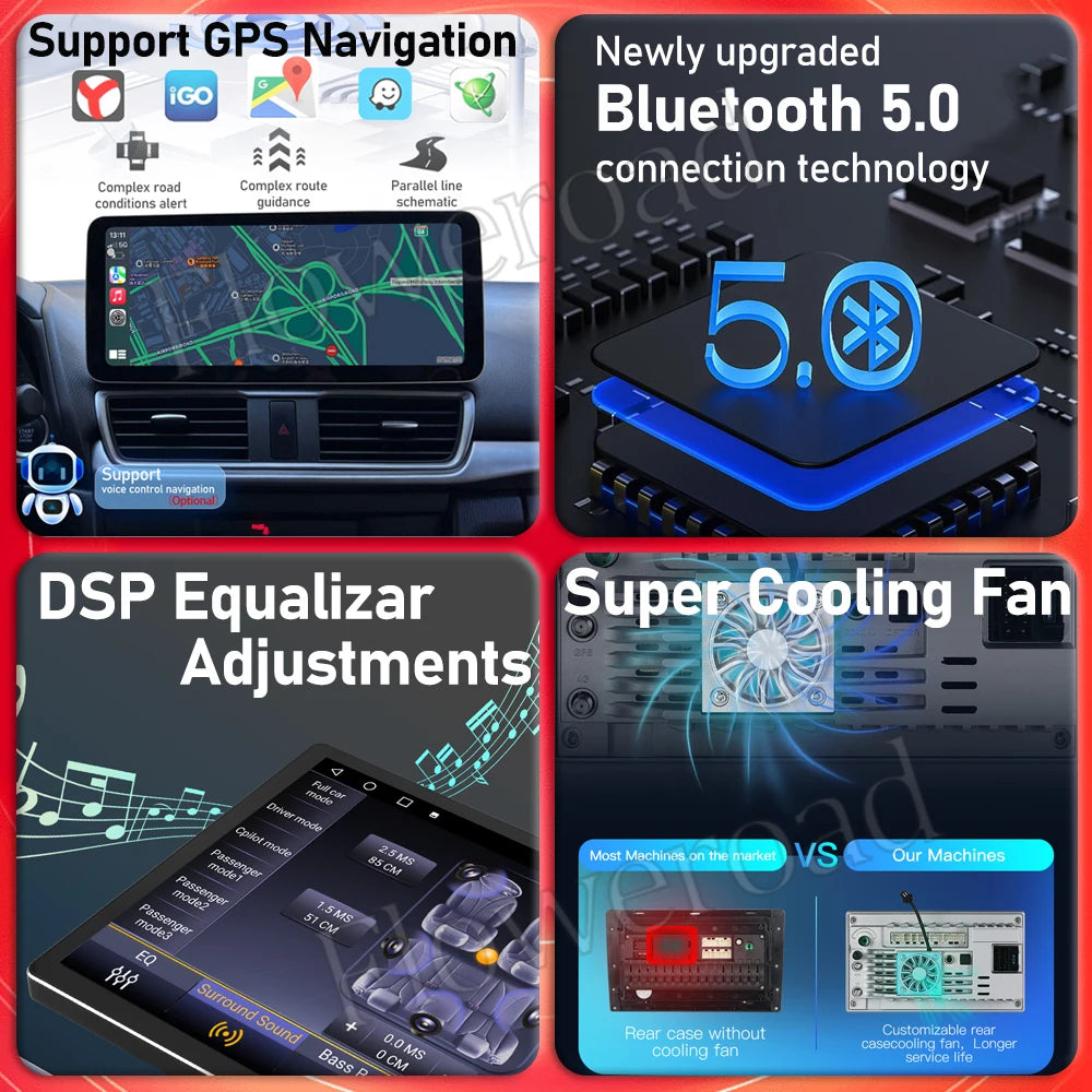 For Toyota 4Runner 4 Runner 2014 - 2019 8G 256G Android 15 Car Radio Car Multimedia Player | AUTOKITSHOP