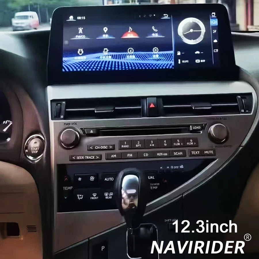 DSP Screen Android 14 Stereo Built-in 360For LEXUS RX270 RX300 RX350 2009-2015 CarPlay Car