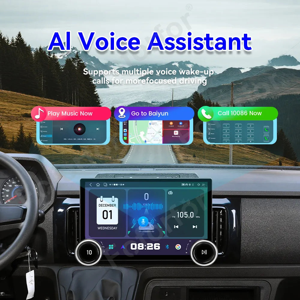 HD GPS Navigation DSP Car Multimedia Player 11.5 Inch Ultra Clear Touch Android 15 Stereo