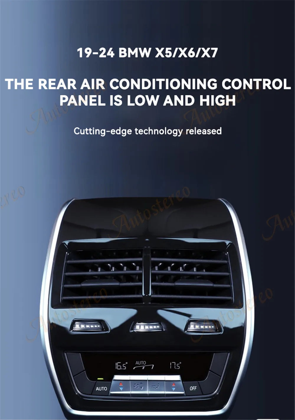 Rear Digital AC Control Panel For BMW X5 G05 X6 G06 X7 G Class Series Car Multimedia Playe