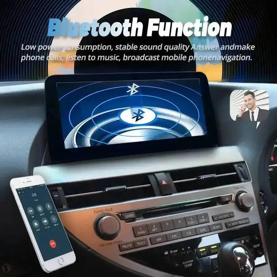 RHD Navi Built-in 360 Android 15 Car Radio For LEXUS RX350 RX270 RX300 2009-2015 Wireless
