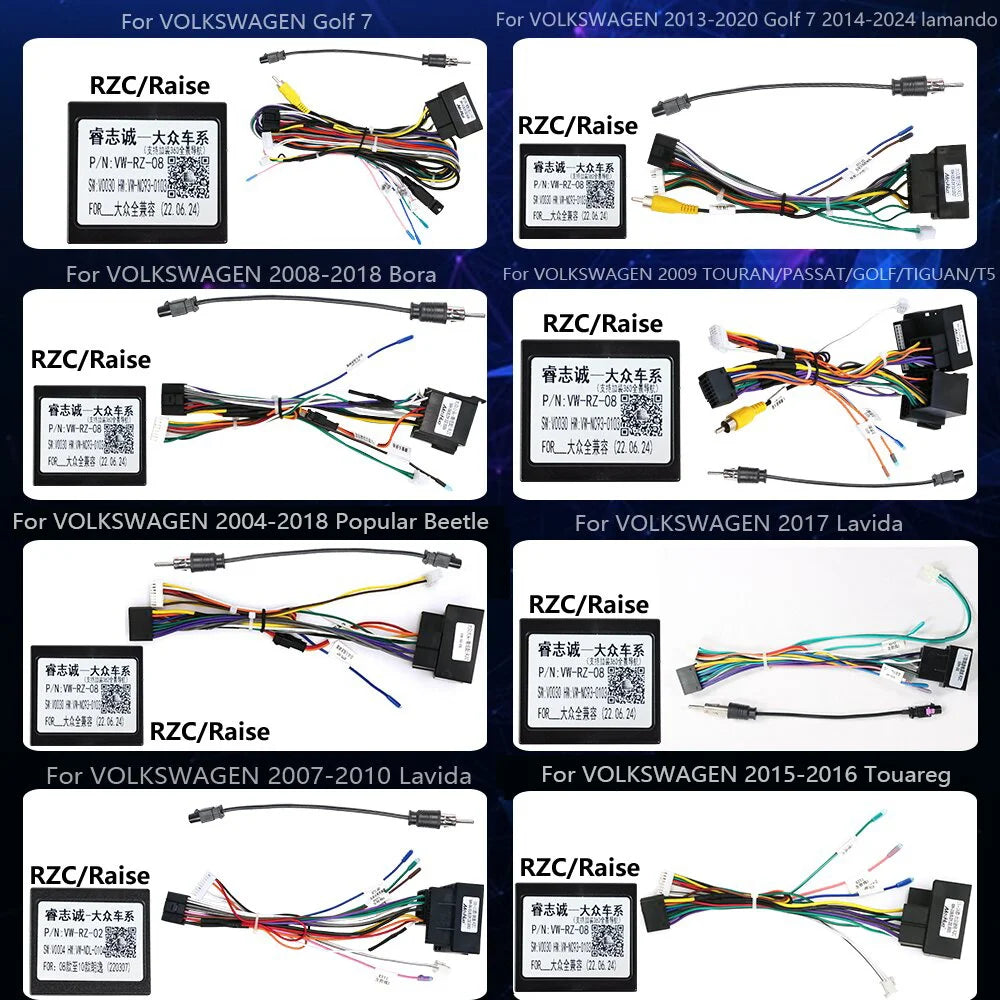 FOR VOLKSWAGEN canbus box cable harness HIGH-END Golf Tour 7 6 Touareg CADDY Teramont Tigu