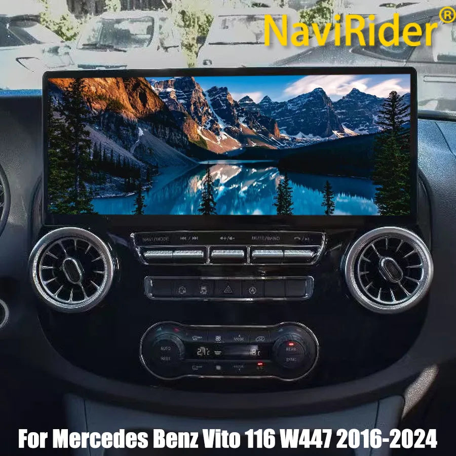 17'' Android 15 Qled Screen For Mercedes Benz Vito 116 W447 2016-2024 GPS Navi DSP Navirid | AUTOKITSHOP
