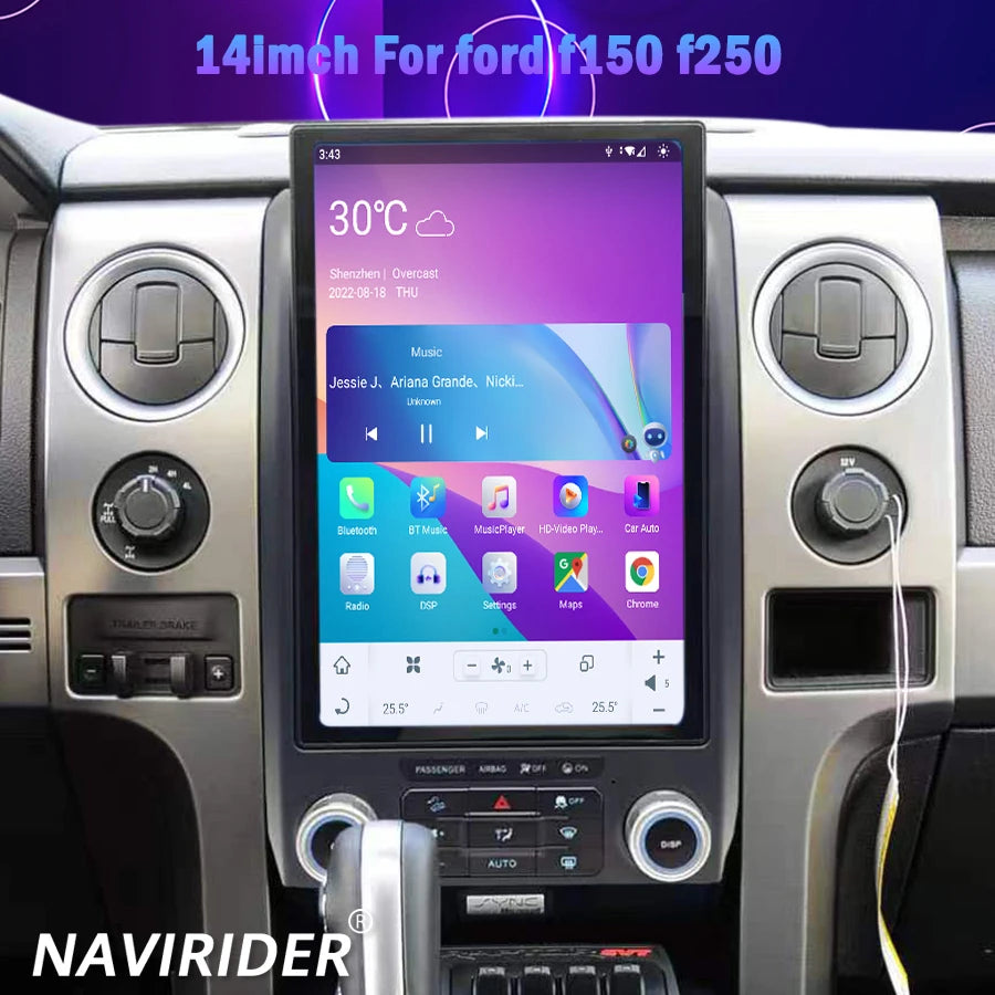 14inch Android 15 For Ford F150 F-150 F250 Raptor 2013 -2014 Multimedia Video Car Radio Sc