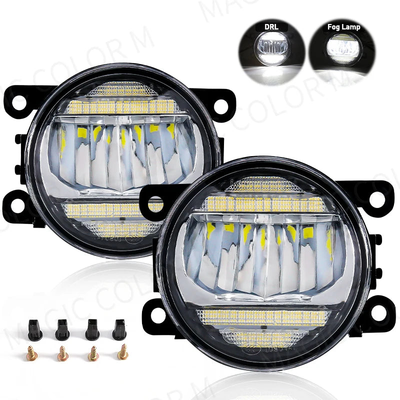 2in1 Car LED Fog Light DRL Daytime Running Lamp For Honda Accord CR-V Civic For Toyota Cor | AUTOKITSHOP