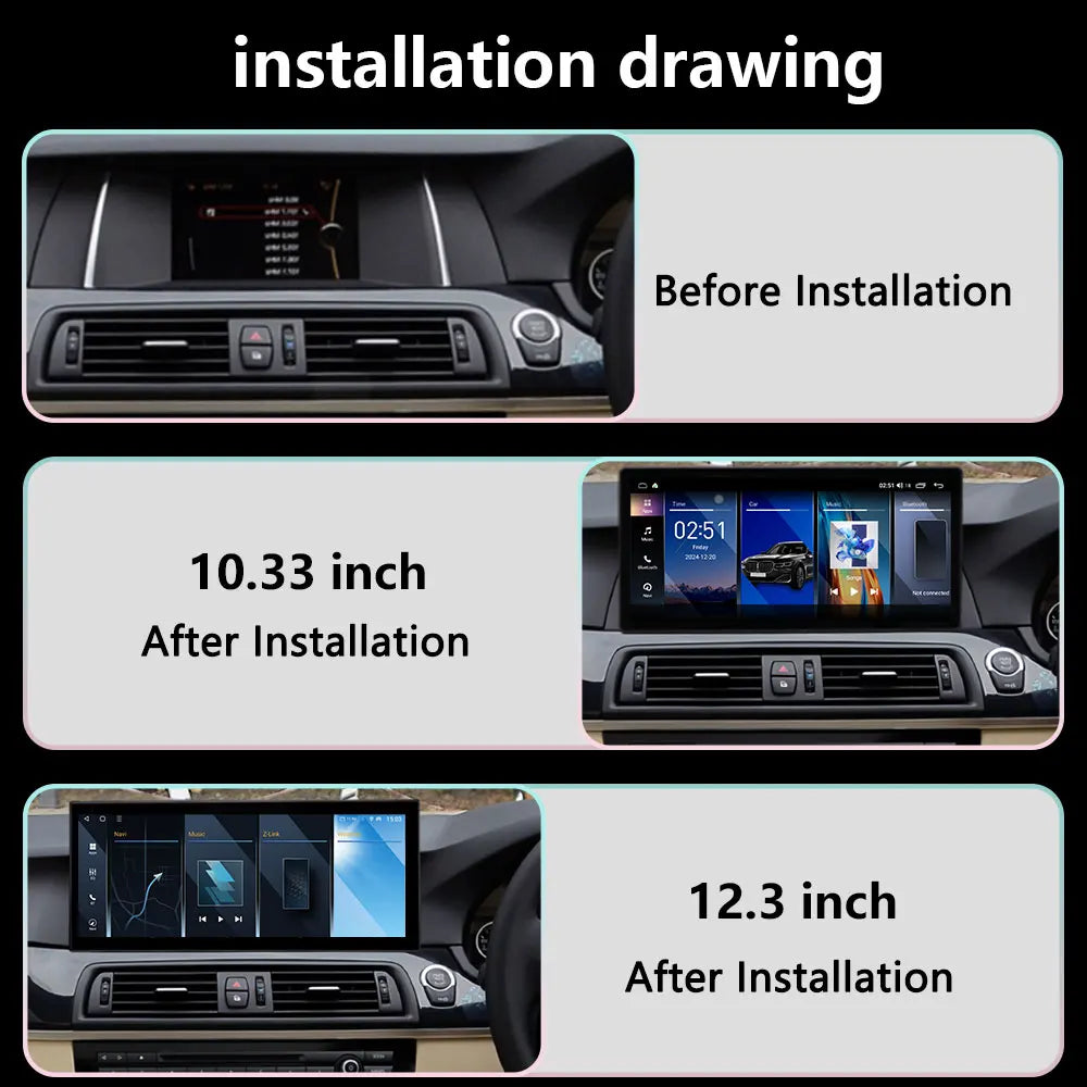 Right Hand Drvie Car Radio Multimedia For BMW 5 Series F10 F11 2011- 2017 CIC NBT System A