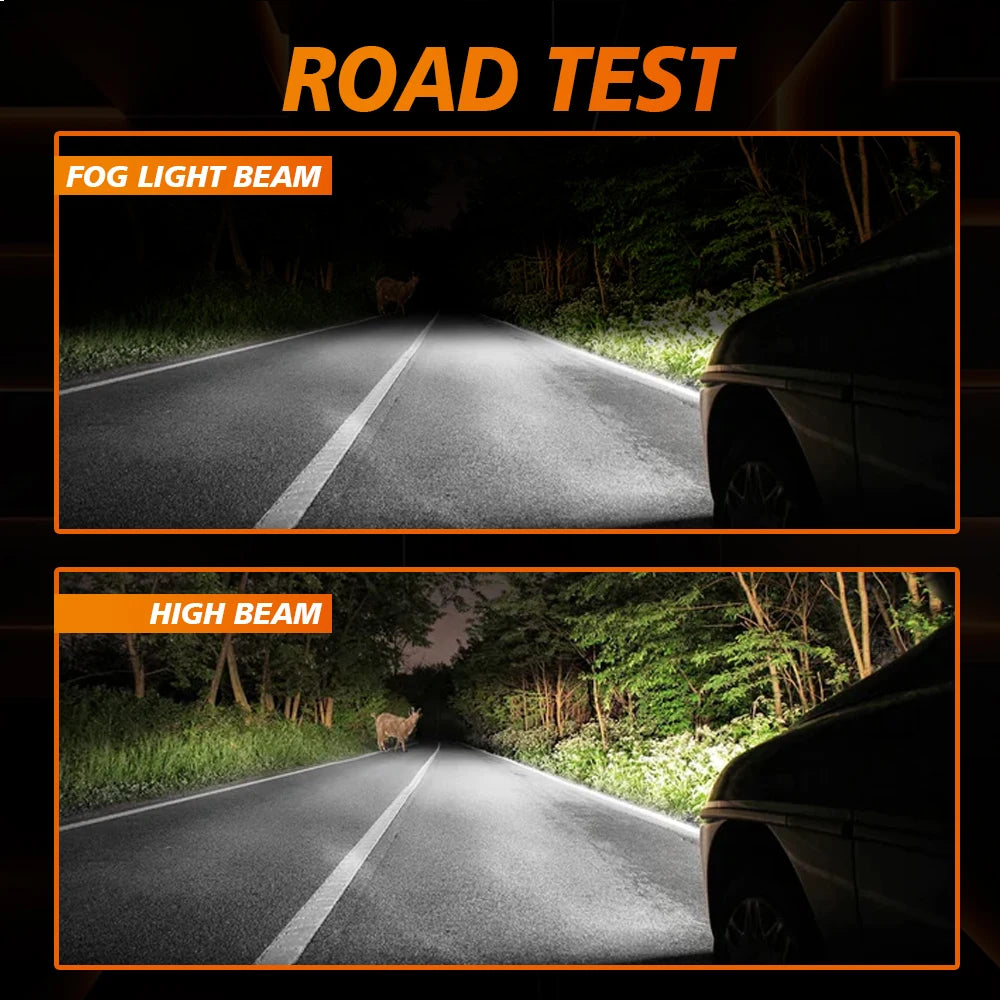 LED Lenses Fog Lights With Stand For TOYOTA Corolla 2019-2025 2-inch LED Driving Fog Lamps
