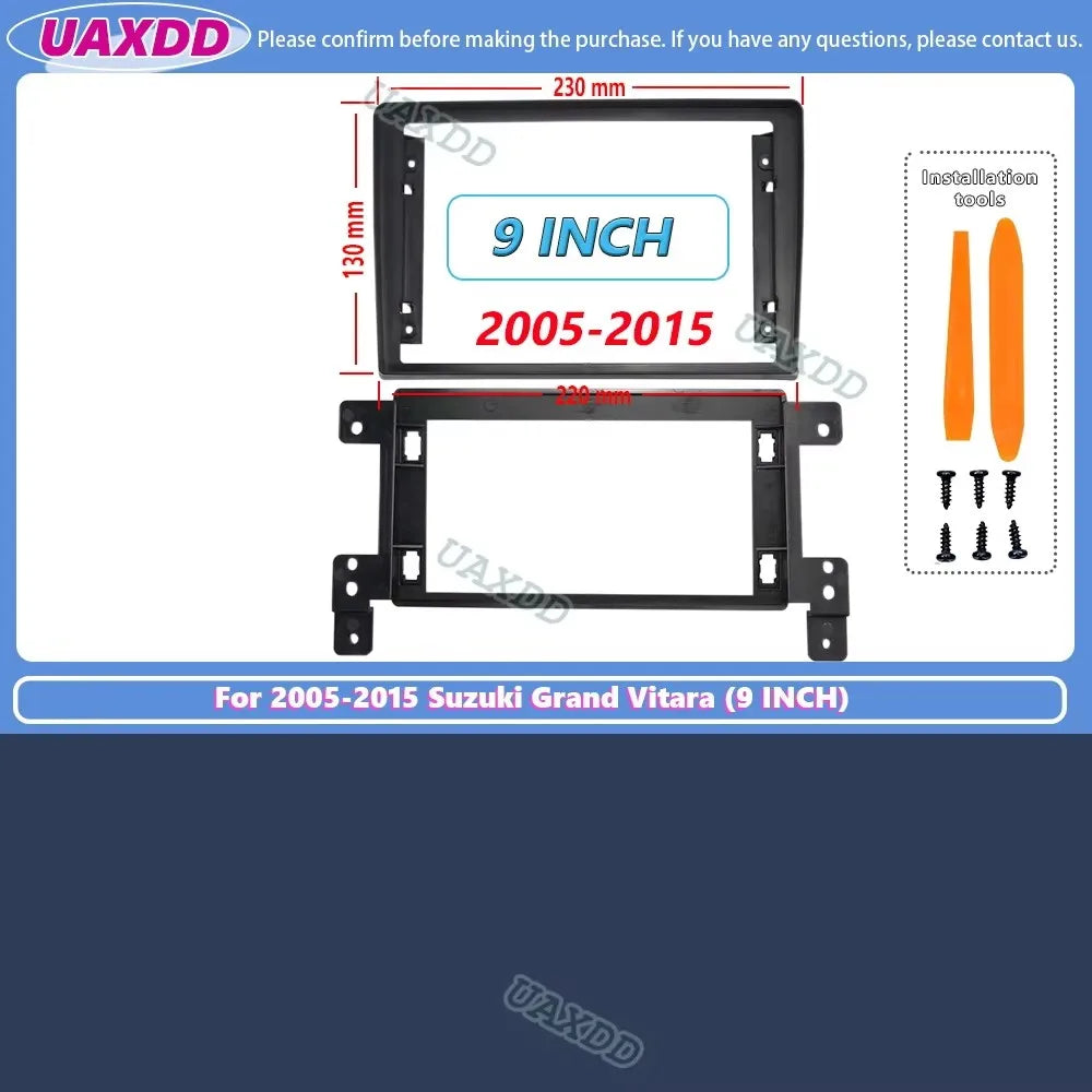 9 Inch Fascia For SUZUKI GRAND VITARA 1998-2015 2 Din Head Unit Car Radio Stereo GPS MP5 A
