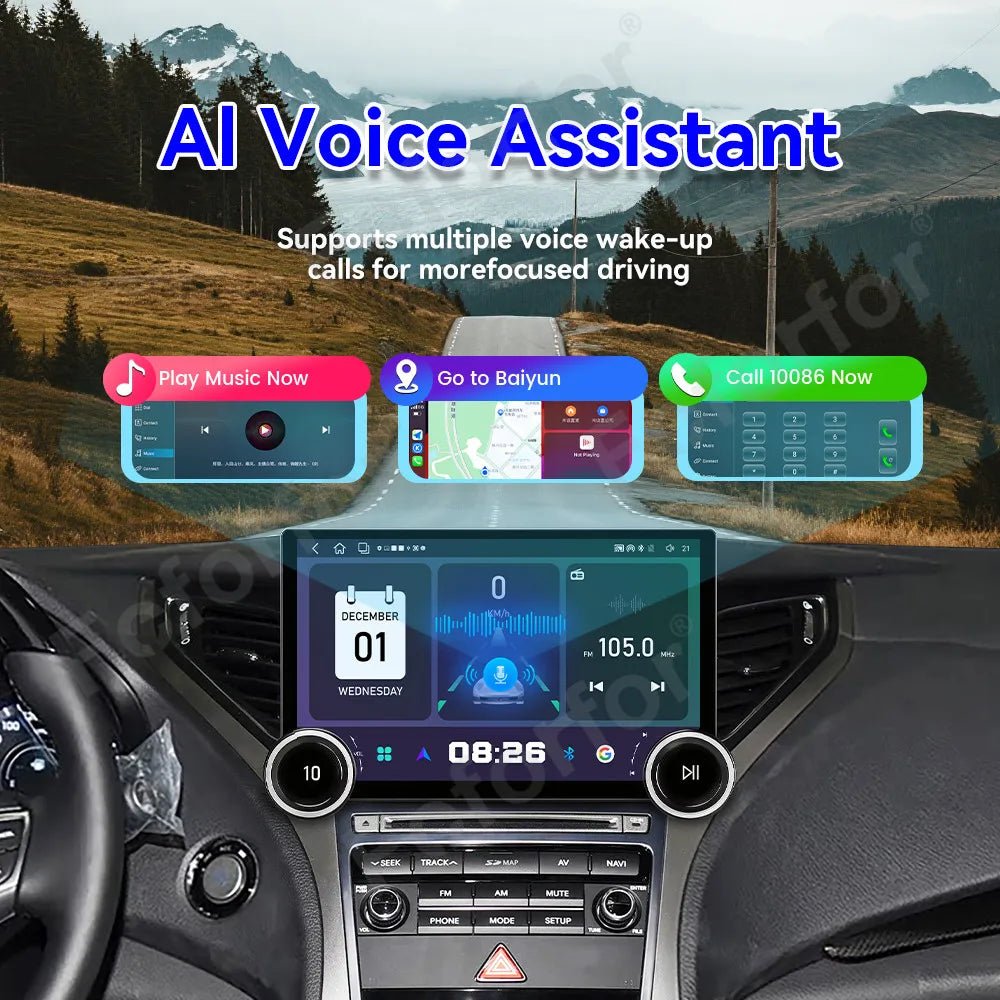 Ultra Clear Visual 11.5 Inch Android 15 HD Touch Multimedia Player CarPlay Android Auto GP