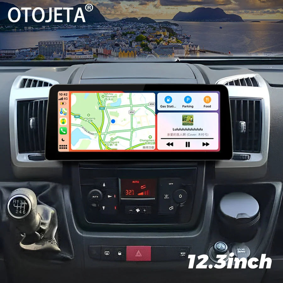 12.3inch 1920*720 Screen Radio Car Video Player Stereo For FIAT Ducato 2006-2017 Android 1