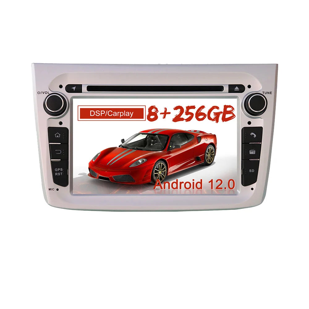 4G SIM Carplay For Alfa Romeo 147 GT Android 13 Auto Stereo Multimedia Player Head Unit Ca