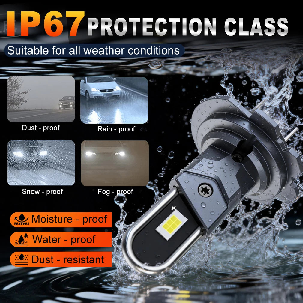 XSTORM H4 LED Headlight Canbus H7 H11 9005 9006 LED Light Bulbs With Fan Turbo Lamps U-Sha