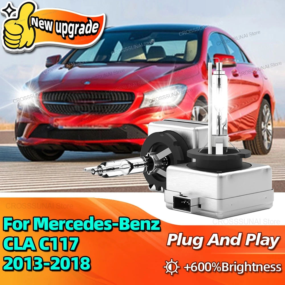 Car Headlights D3S Xenon HID Car Bulb 35W 6000K Lamp 10000LM Bright For Mercedes-Benz CLA