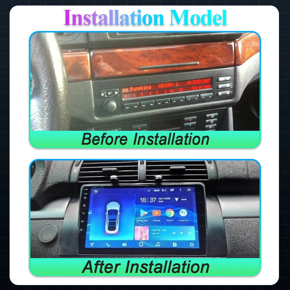 Android 16 For Bmw 5 E39 1995 - 2003 E53 X5 M5 Auto Radio Screen Carplay Car Multimedia Vi | AUTOKITSHOP