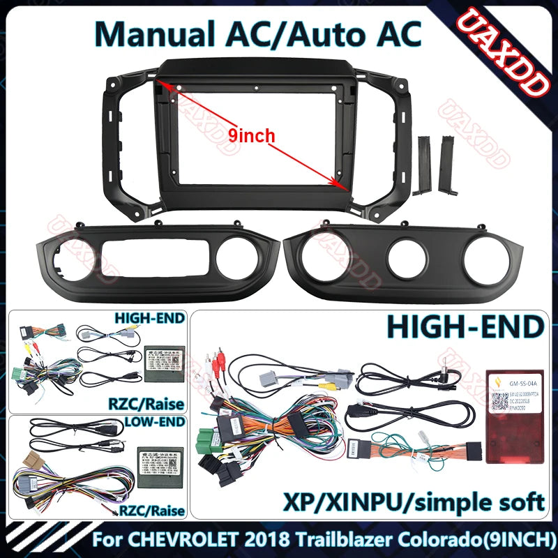 For ISUZU D-MAX MU-X CHEVROLET 2018 Trailblazer Colorado S10 9INCH Radio Android Harness S