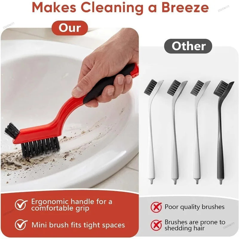 Multi Purpose Wire Brush Set Brass Stainless Steel Nylon For Holes Rust Removal Small Metal Brus - Automotive LED Light
