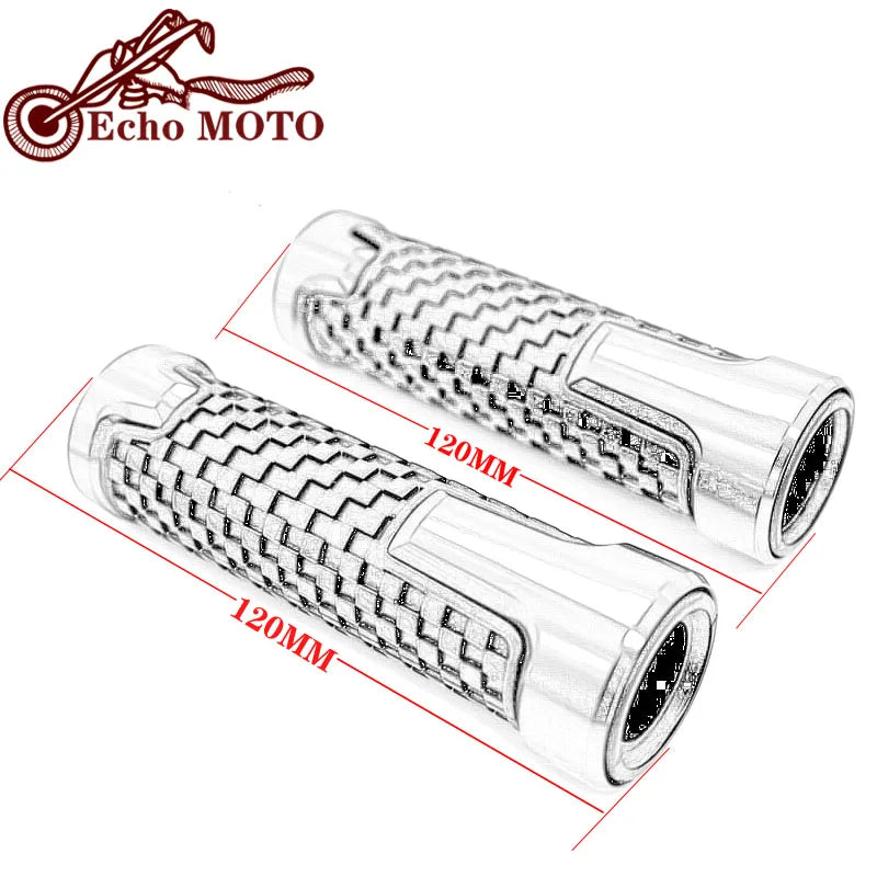 Motorcycle 22mm 7/8" CNC Handlebar Hand Grips Rubber Grip For HONDA SH125 SH125i SH 125 2014 201 - Automotive LED Light