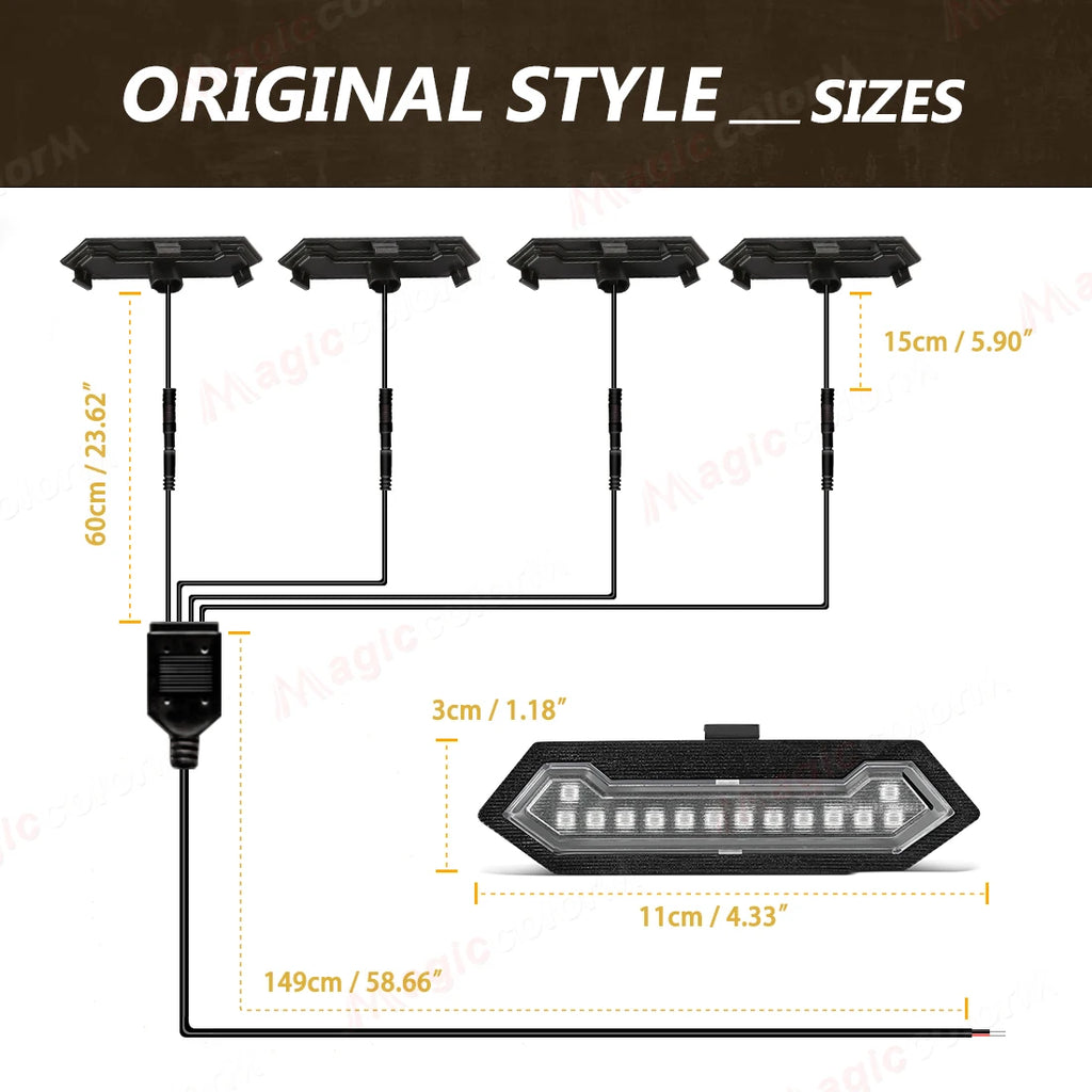 For Toyota Tacoma TRD Sport 2024 2025 Grille Lights Front Grill Lamp Car LED White Amber R | AUTOKITSHOP