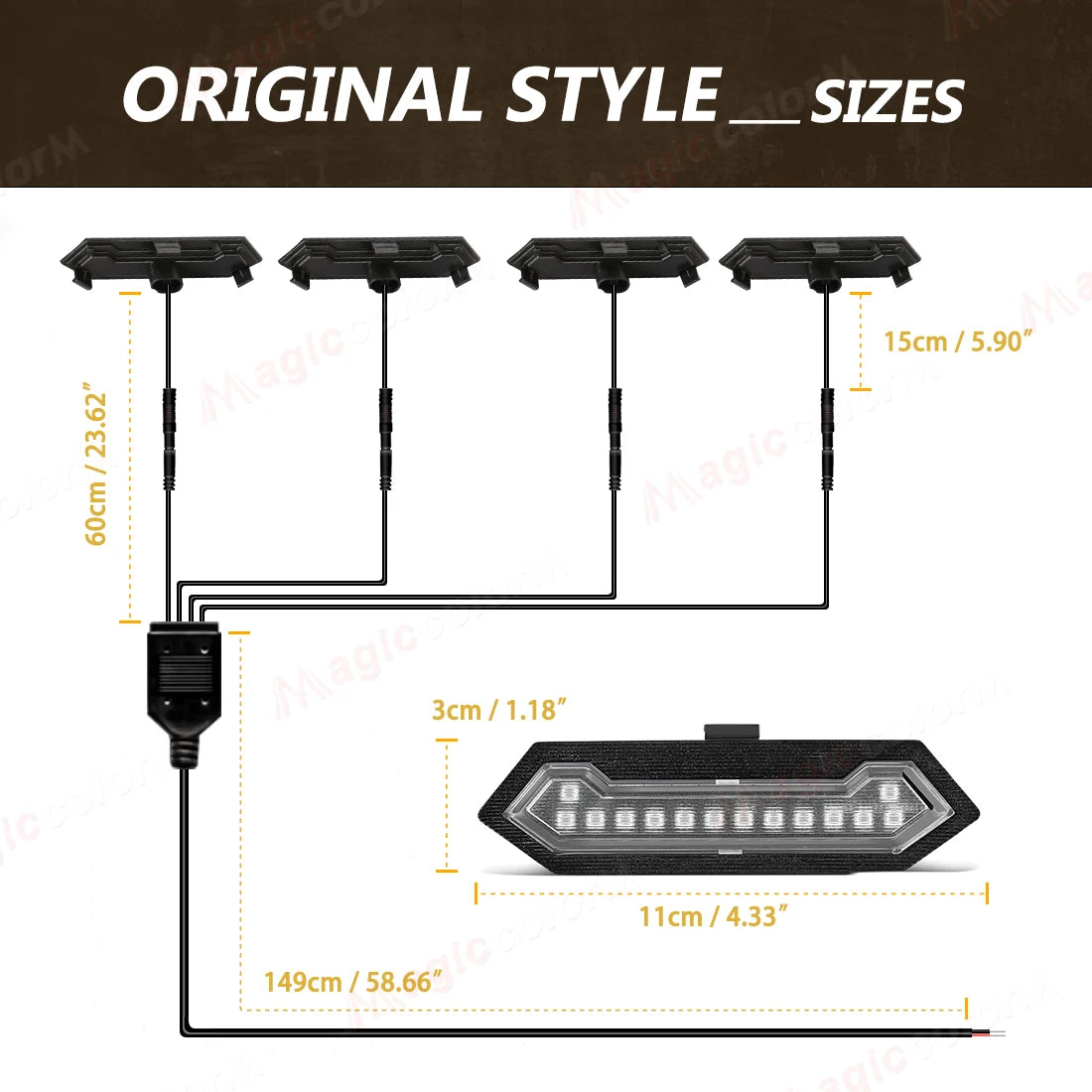 For Toyota Tacoma TRD Sport 2024 2025 Grille Lights Front Grill Lamp Car LED White Amber R | AUTOKITSHOP