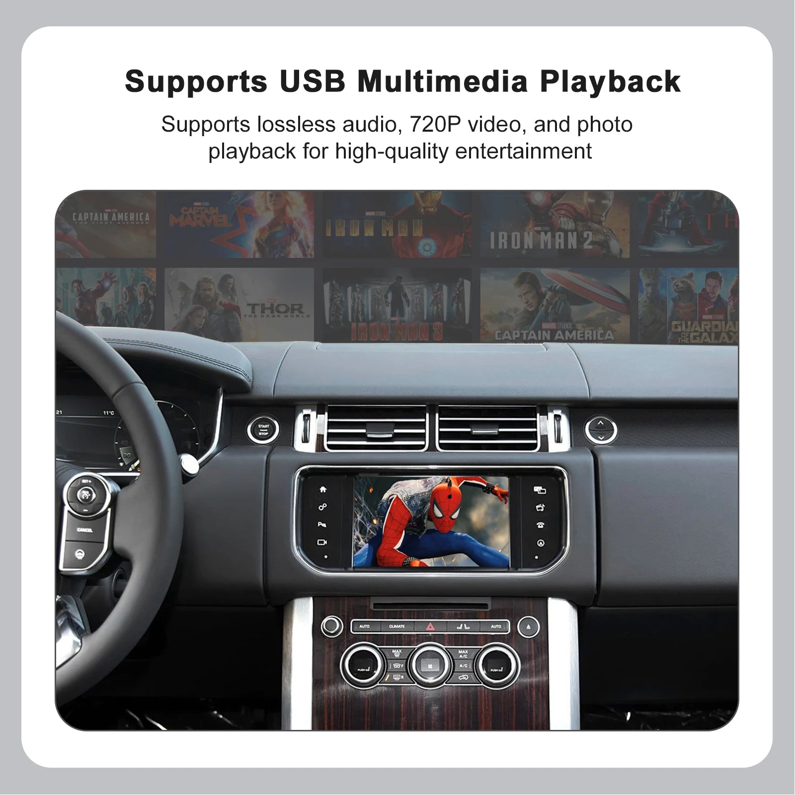For Land Rover Jaguar Bosch Discovery4 Evoque Freelander2 XE XF XJL Wireless Carplay Andro