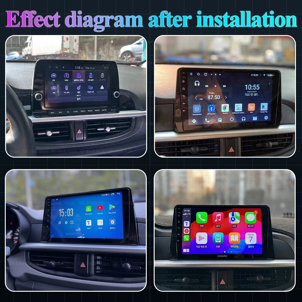 Android 16 For Kia Morning 3 Picanto 2016 2017 2018 2019 2020-2023 Car Radio Android Auto  | AUTOKITSHOP