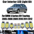 No Error For BMW 3 Series E91 Touring 2005-2012 Car Footwell Ceiling Bulbs LED Interior Va