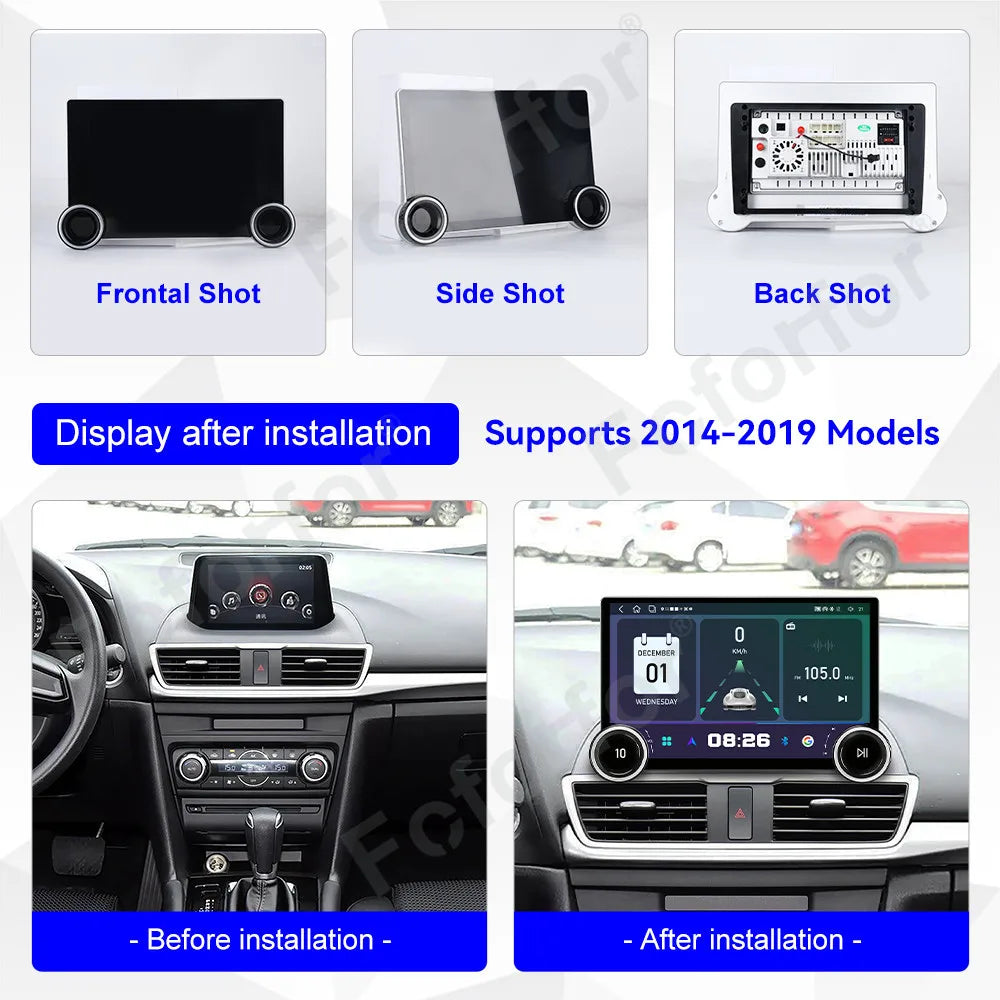 Android 15 HD Touch Screen CarPlay Sleek Modern Upgraded 11.5 Inch Android Auto GPS Media