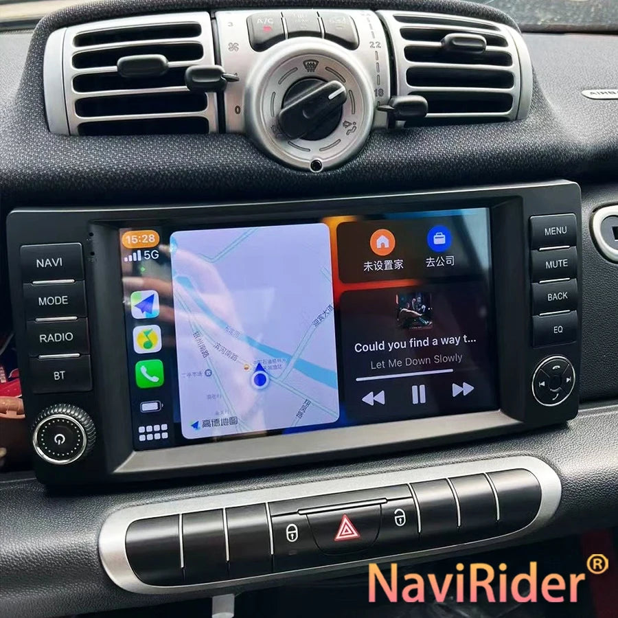Android 14 Auto Radio Wireless CarPlay For Mercedes Benz Smart Fortwo 451 2005 - 2010 Car