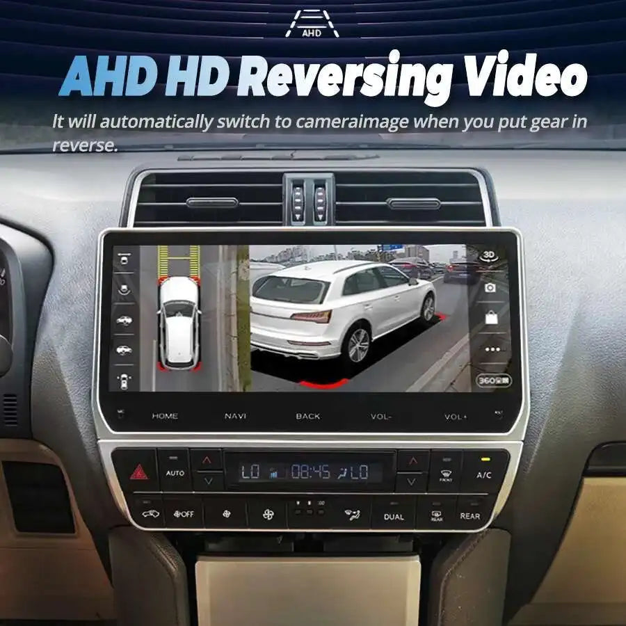 8G 256G Car Radio Android 14 Auto Player For Toyota Prado Multimedia Stereo 4G+Wifi 2din G