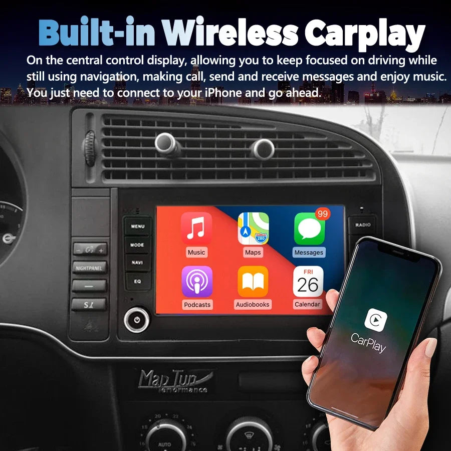 For saab 9-3 93 2005-2008 Android 15 2 Din Car Radio DVD Player Head Unit Autoradio GPS Na | AUTOKITSHOP