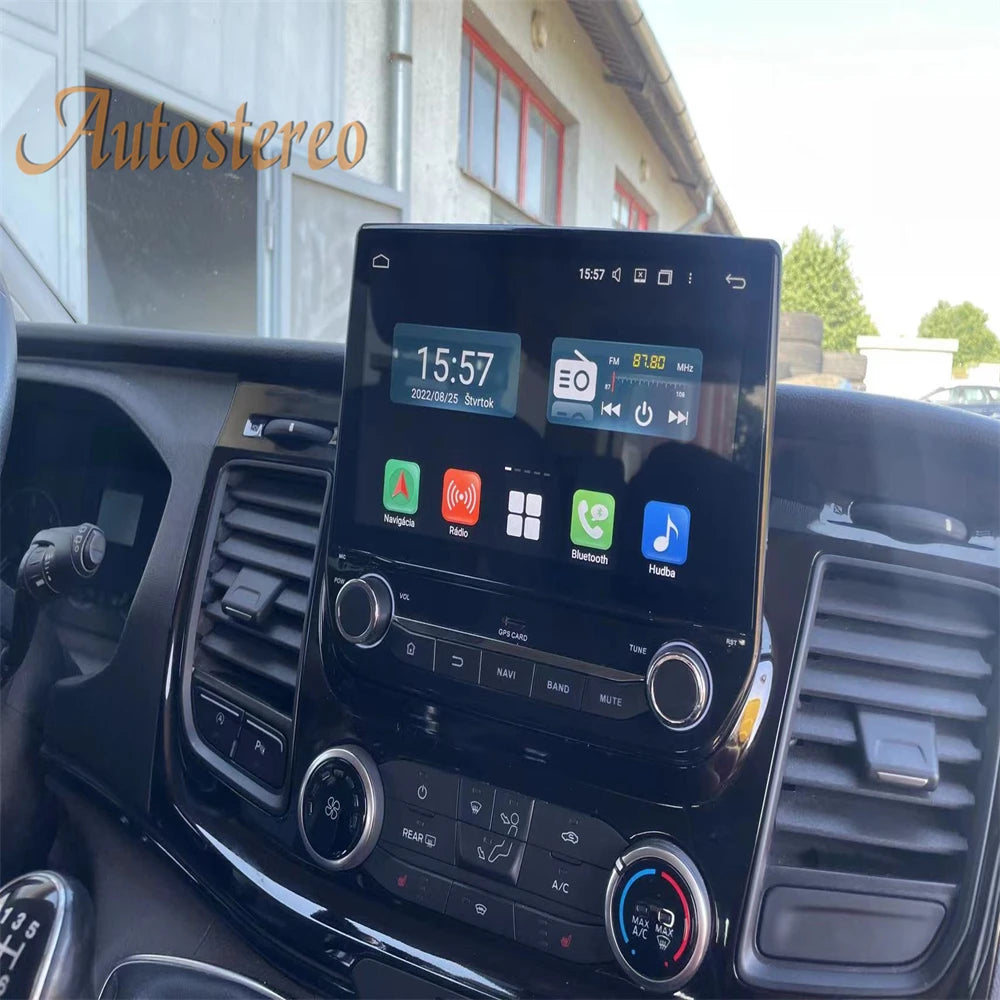 Carplay Android 13 For Ford Custom Fiesta Car GPS Navigation Auto Radio Head Unit Multimed